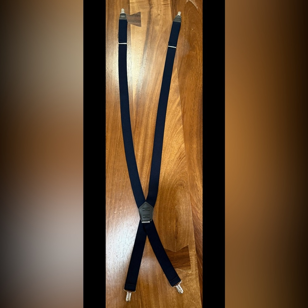 Goodfellow & Co Navy Clip On Suspenders